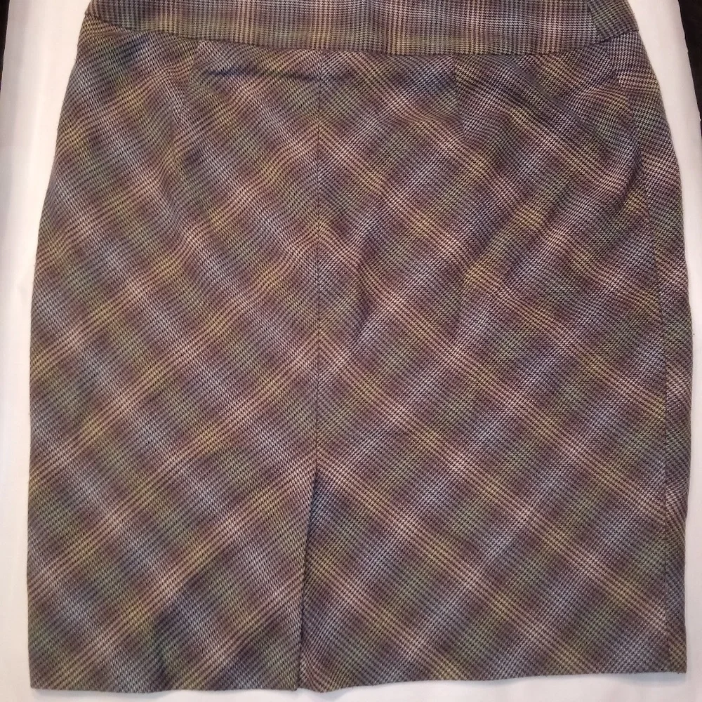 The Limited Gray Psychedelic Houndstooth Women's Stretch Pencil Skirt Size 6